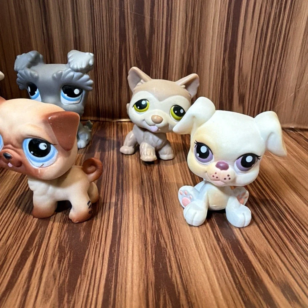 Littlest Pet Shop LPS Lot of 5 Dogs Puppies Mixed Breed Authentic Hasbro‎